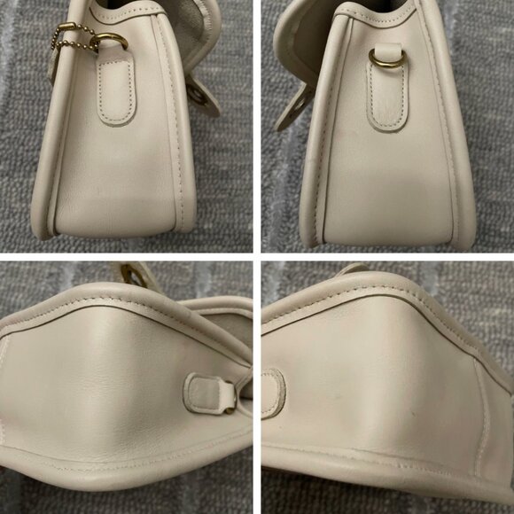 Vintage Coach Winnie Mini Willis Leather Bag 9023 in Bone - Picture 10 of 14